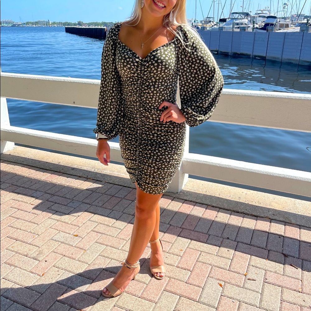 Floral Print Bodycon Dress